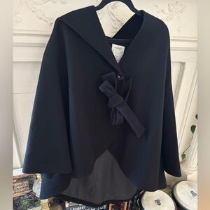 Black bow-tie coat - KUOSE